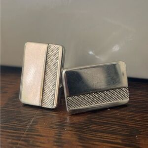 Silver plated Rectangular Cufflinks